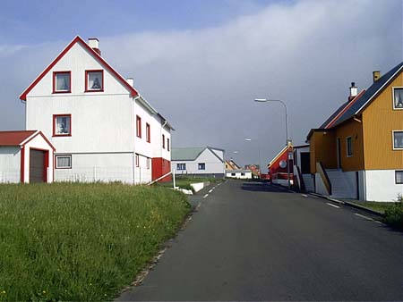 Færøerne 231 Sandoy hovedgade
